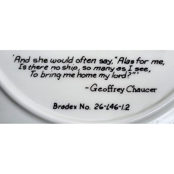 Vintage Longton Crown Pottery The Franklin's Tale Canterbury Tales Collectible - Picture 6 of 14